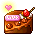 Half-Heart Chocolate Cake Chair